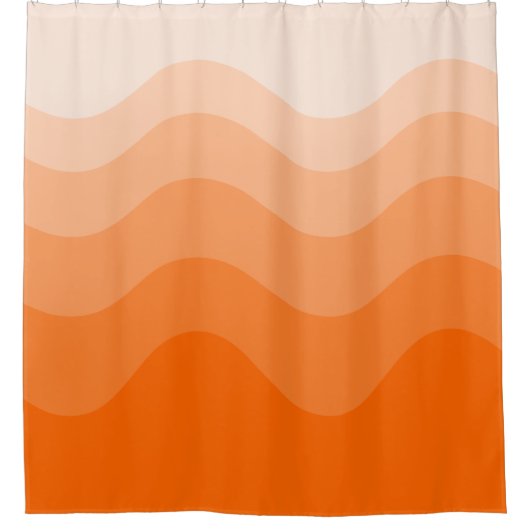 Wavey Stripe Modern Shower Curtain Douchegordijn (Voorkant)