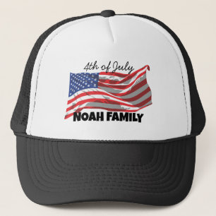 Waving American Flag Custom gepersonaliseerd Trucker Pet