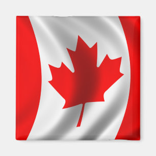 Waving Canadian Flag Magneet