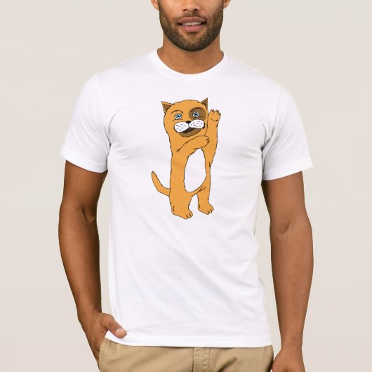 Waving Cat T-shirt (Voorkant)