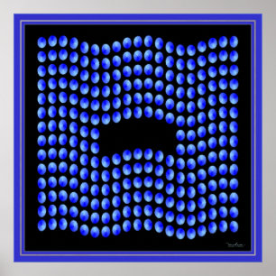 Waving Droplets Vlag Poster