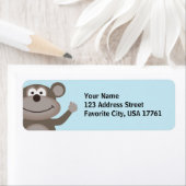 Waving Monkey Adresetiketten Etiket (Insitu)