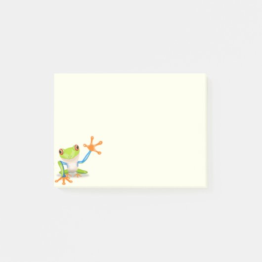 Waving red eyed Tree frog-illustratie Post-it® Notes (Voorkant)