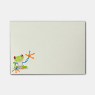 Waving red eyed Tree frog-illustratie Post-it® Notes