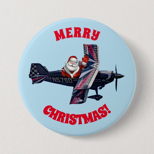 Waving Santa Button (Voorkant)