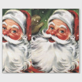 Waving Santa Claus Cadeaupapier (Vlak)