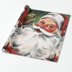 Waving Santa Claus Cadeaupapier