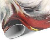 Waving Santa Claus Cadeaupapier (Rol Hoek)