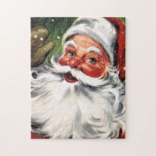 Waving Santa Claus Legpuzzel (Verticaal)