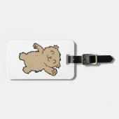 Waving Schattig lachend Beer Bagagelabel (Voorkant horizontaal)