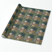 Waving Zee Otter Cadeaupapier (Uitgerold)