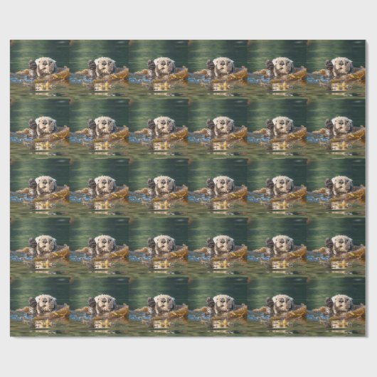 Waving Zee Otter Cadeaupapier (Vlak)