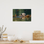 Waving Zee Otter Poster (Keuken)