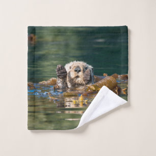 Waving Zee Otter Washandje