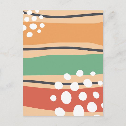 Wavy abstract Briefkaart voor moderne kunst (Voorkant)