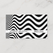 Wavy Abstract Pattern Visitekaartje (Voorkant)