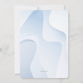 Wavy Abstracte uitnodiging tot religieuze overtuig (Achterkant)