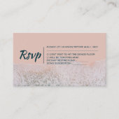 Wavy Beach Mariage moderne Carte Rsvp (Devant)