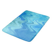 Wavy Blue Abstract Badmat (Gekanteld)
