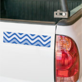 Wavy Blue Pattern Bumpersticker (Op Truck)