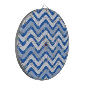 Wavy Blue Pattern Dartbord (Voorkant Links)