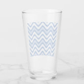 Wavy Blue Pattern Glas (Achterkant)