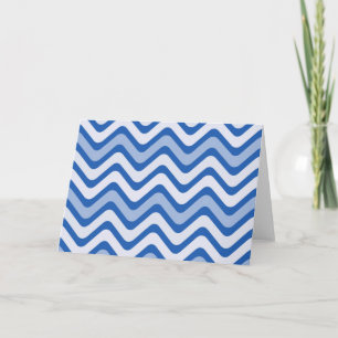 Wavy Blue Pattern Kaart
