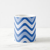 Wavy Blue Pattern Koffiemok (Center)