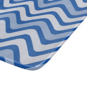 Wavy Blue Pattern Snijplank (Hoek)