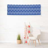Wavy Blue Pattern Spandoek (Insitu)