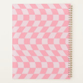 Wavy Check Retro Checkerboard Pink Lilac À damiers (Dos)