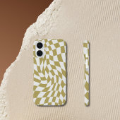 Wavy Checkerboard Moderne iPhone 16 hoesjes