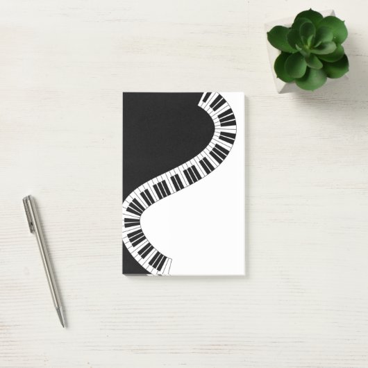 Wavy Curved Piano Keys Post-it® Notes (Kantoor)