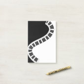 Wavy Curved Piano Keys Post-it® Notes (Op bureau)