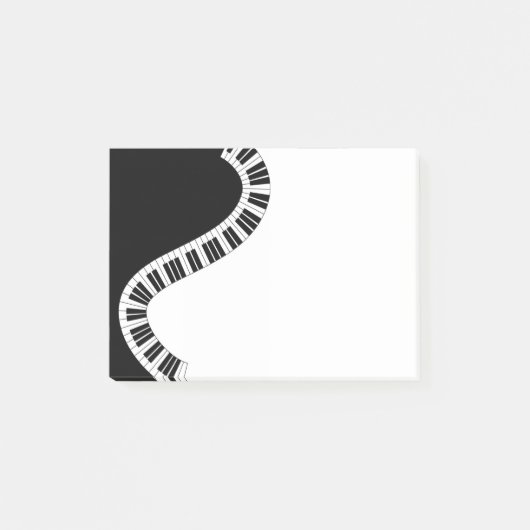 Wavy Curved Piano Keys Post-it® Notes (Voorkant)