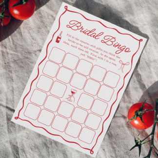 Wavy Dat is Amore Vrijgezellenfeest Bingo Game Kaa Kaart