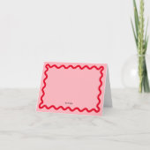 Wavy Eenvoudige Stationery Note Kaart (Voorkant)