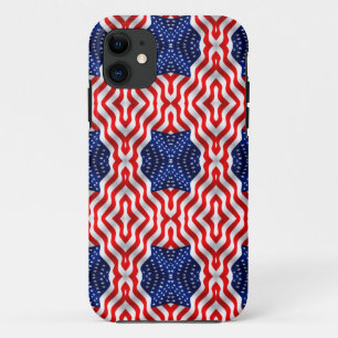 Wavy Flag Banner iPhone 11 Hoesje
