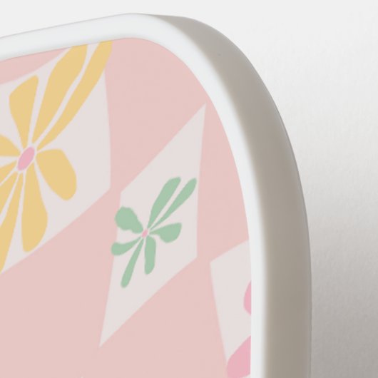 Wavy Floral Check Pickleball Paddle (Links Detail)