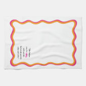 Wavy Frame & Whimsical Quote Theedoek (Horizontaal)