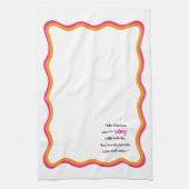 Wavy Frame & Whimsical Quote Theedoek (Verticaal)