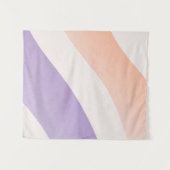 Wavy Gradient Soothing Lines Wandkleed (Voorkant (horizontaal))