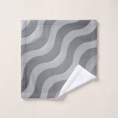 Wavy Gray Bad Handdoek (Wasdoekje)