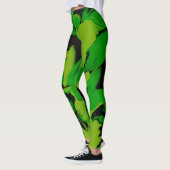 Wavy Green en Black Leggings (Links)