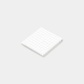 Wavy Grid Sticky Notes - Zwart-wit (Schuin)