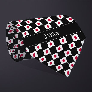 Wavy Japan Vlag patroon Stropdas