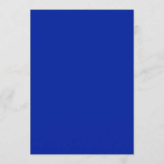 Wavy Lijst Modern Chic Blue Custom Bar Bat Mitzvah Menu (Achterkant)
