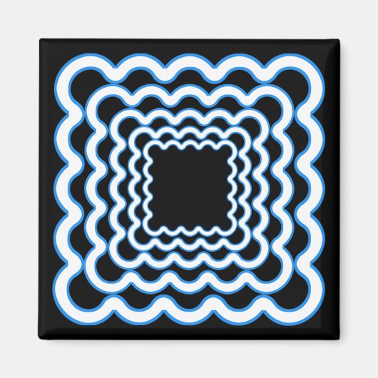 Wavy Lijsten Magnet Magneet (Voorkant)