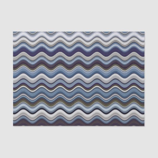 Wavy Line Pattern Tissuepapier (Voorkant)