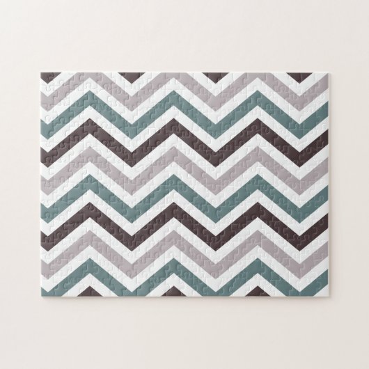 Wavy Lines Neutrale kleuren Creative Pattern Legpuzzel (Horizontaal)